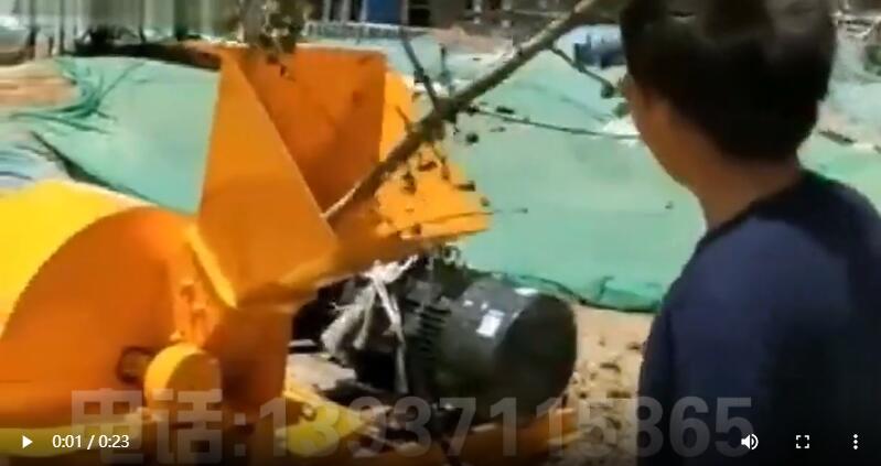 木屑树枝粉碎机试机视频